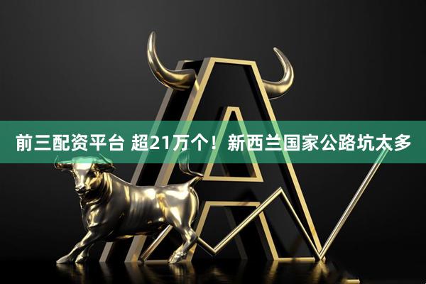 前三配资平台 超21万个!新西兰国家公路坑太多